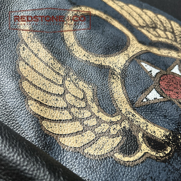 Veste Aviateur Redskins A2 – Cuir Marron – Taille L – Vintage – Fighter Squadron