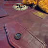 BLOUSON PILOTE EN CUIR - TYPE G1 - US NAVY - "FELIX LE CHAT" - MARRON