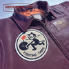 BLOUSON PILOTE EN CUIR - TYPE G1 - US NAVY - "FELIX LE CHAT" - MARRON