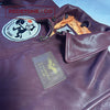 BLOUSON PILOTE EN CUIR - TYPE G1 - US NAVY - "FELIX LE CHAT" - MARRON