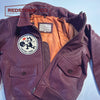 BLOUSON PILOTE EN CUIR - TYPE G1 - US NAVY - "FELIX LE CHAT" - MARRON
