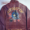 BLOUSON PILOTE EN CUIR - TYPE G1 - US NAVY - "FELIX LE CHAT" - MARRON