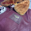 BLOUSON PILOTE EN CUIR - TYPE G1 - US NAVY - "FELIX LE CHAT" - MARRON