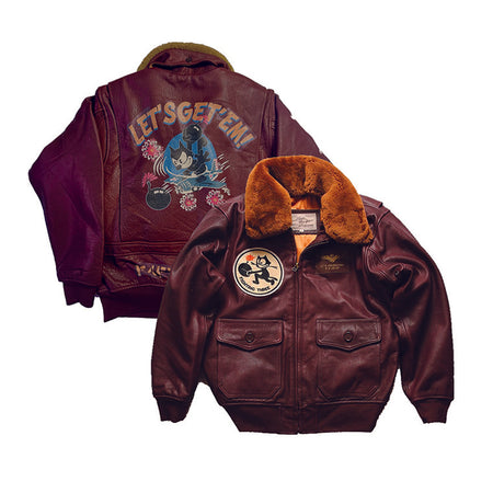 BLOUSON PILOTE EN CUIR - TYPE G1 - US NAVY - 