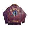BLOUSON PILOTE EN CUIR - TYPE G1 - US NAVY - "FELIX LE CHAT" - MARRON