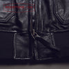 BLOUSON PILOTE EN CUIR - TYPE G1 - US NAVY - "FELIX LE CHAT" - NOIR