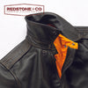BLOUSON PILOTE EN CUIR - TYPE A2 - USAAF - MARRON FONCE