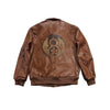 BLOUSON PILOTE EN CUIR - TYPE A2 - MARRON FAUVE - 8EME ARMY AIR FORCE