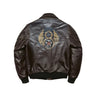 BLOUSON PILOTE EN CUIR - TYPE A2 - MARRON FONCE - 8EME ARMY AIR FORCE