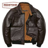 BLOUSON PILOTE EN CUIR - TYPE A2 - MARRON FONCE - 8EME ARMY AIR FORCE